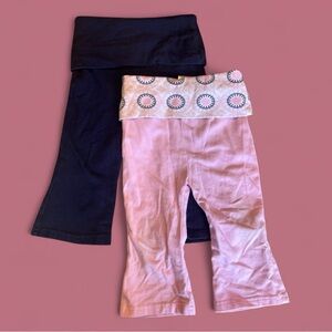 Yoga Sprout Navy and Pink Yoga Pants Set